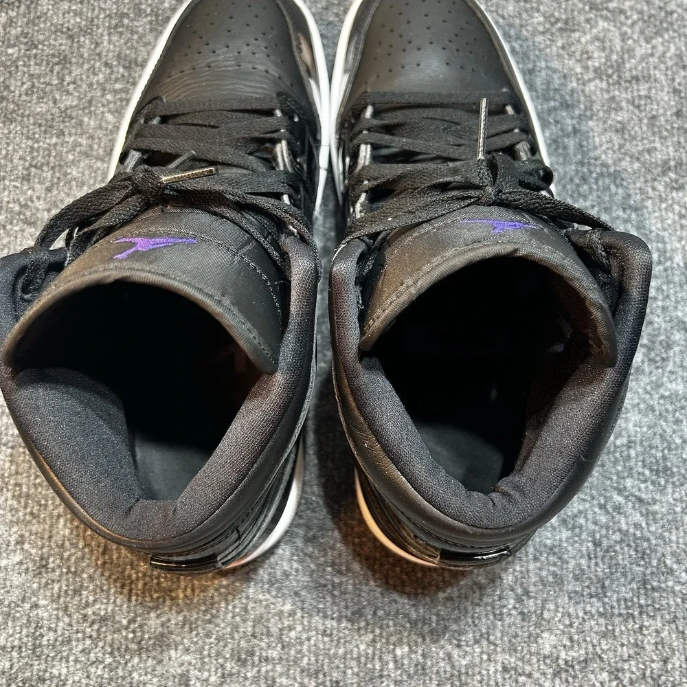 Air Jordan 1 Mid SE Space Jam Black Dark Concord Men's Size 10